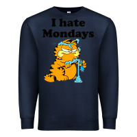 Navy i hate monday Premium Sweatshirt - FloraArt