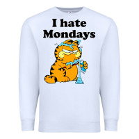 White i hate monday Premium Sweatshirt - FloraArt