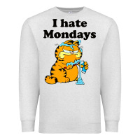 Oatmeal Heather i hate monday Premium Sweatshirt - FloraArt