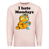 Pale Pink i hate monday Premium Sweatshirt - FloraArt