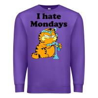 Purple i hate monday Premium Sweatshirt - FloraArt