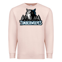 Pale Pink timberwolves Premium Sweatshirt - FloraArt