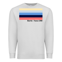 Dove Grey biarritz france 1990 Premium Sweatshirt - FloraArt
