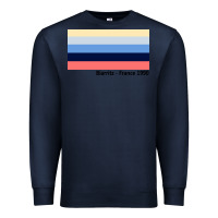 Navy biarritz france 1990 Premium Sweatshirt - FloraArt