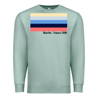 Seafoam biarritz france 1990 Premium Sweatshirt - FloraArt