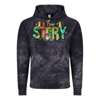 Cloud Black True Story Vintage Hoodie - CowhideDigitalArt
