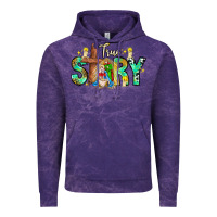 Cloud Purple True Story Vintage Hoodie - CowhideDigitalArt