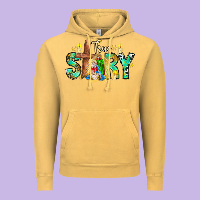 True Story Vintage Hoodie Designed By Cowhidedigitalart