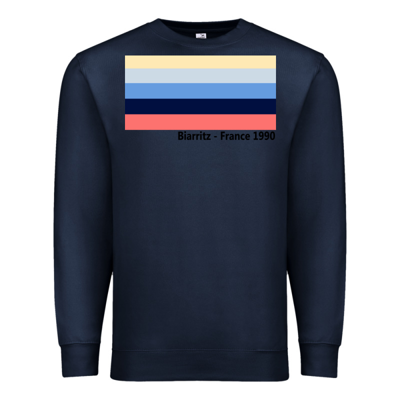 Biarritz France 1990 Premium Sweatshirt by FloraArt | Teevron