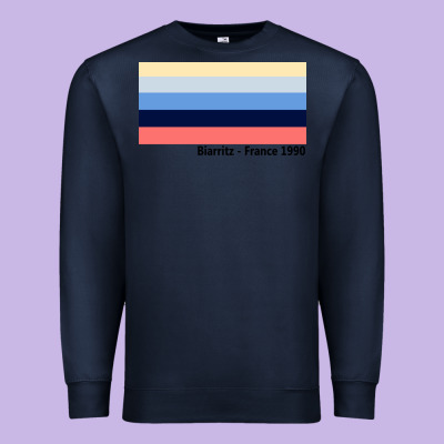 Biarritz France 1990 Premium Sweatshirt Designed By Floraart