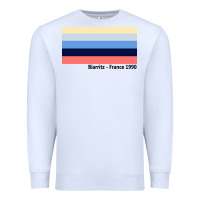White biarritz france 1990 Premium Sweatshirt - FloraArt