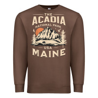 Chestnut acadia national park maine nature hike outdoors vintage t shirt Premium Sweatshirt - ArtMosaic