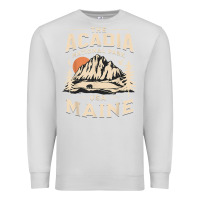 Dove Grey acadia national park maine nature hike outdoors vintage t shirt Premium Sweatshirt - ArtMosaic