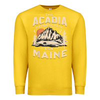 Lemon acadia national park maine nature hike outdoors vintage t shirt Premium Sweatshirt - ArtMosaic