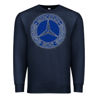 Navy white amg Premium Sweatshirt - ArtMosaic