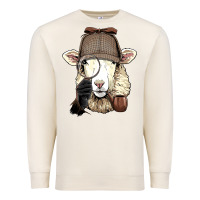 Sandshell Detective Sheep Lamb Spy Investigator Farmer Sheep Lover 53 Premium Sweatshirt - ArtMosaic