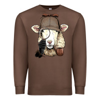 Chestnut Detective Sheep Lamb Spy Investigator Farmer Sheep Lover 53 Premium Sweatshirt - ArtMosaic