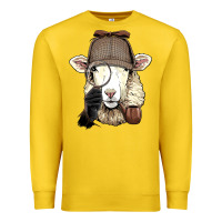 Lemon Detective Sheep Lamb Spy Investigator Farmer Sheep Lover 53 Premium Sweatshirt - ArtMosaic