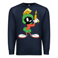 Navy marvin the martian looney Premium Sweatshirt - ArtMosaic