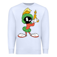 White marvin the martian looney Premium Sweatshirt - ArtMosaic