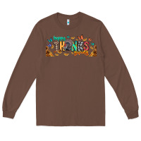 Chestnut Happy thanksgiving Long Sleeve Tee - CowhideDigitalArt