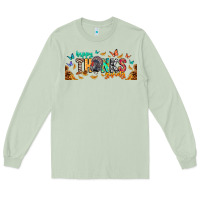Matcha Happy thanksgiving Long Sleeve Tee - CowhideDigitalArt