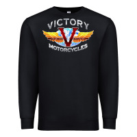 Black Victory Motorcycles Premium Sweatshirt - ArtMosaic