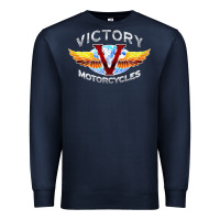 Navy Victory Motorcycles Premium Sweatshirt - ArtMosaic