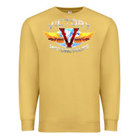 Antique Gold Victory Motorcycles Premium Sweatshirt - ArtMosaic