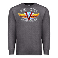 Charcoal Heather Victory Motorcycles Premium Sweatshirt - ArtMosaic