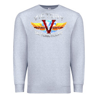 Heather Grey Victory Motorcycles Premium Sweatshirt - ArtMosaic