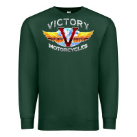 Sports Green Victory Motorcycles Premium Sweatshirt - ArtMosaic