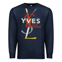 Navy yvessaintlaurent Premium Sweatshirt - ArtMosaic