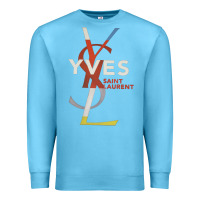 Ocean Blue yvessaintlaurent Premium Sweatshirt - ArtMosaic