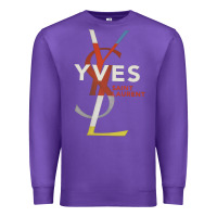 Purple yvessaintlaurent Premium Sweatshirt - ArtMosaic