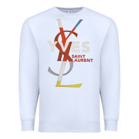 White yvessaintlaurent Premium Sweatshirt - ArtMosaic