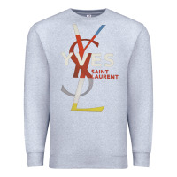 Heather Grey yvessaintlaurent Premium Sweatshirt - ArtMosaic