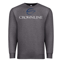 Charcoal Heather Crownline Boats Premium Sweatshirt - ArtMosaic