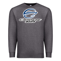 Charcoal Heather Crownline Boats Premium Sweatshirt - ArtMosaic