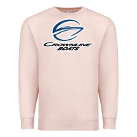 Pale Pink Crownline Boats Premium Sweatshirt - ArtMosaic
