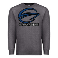 Charcoal Heather Crownline Boats Premium Sweatshirt - ArtMosaic