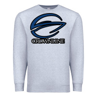 Heather Grey Crownline Boats Premium Sweatshirt - ArtMosaic