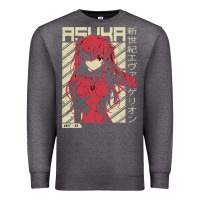 Charcoal Heather asuka evangelion Premium Sweatshirt - ArtMosaic