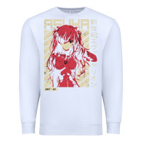 White asuka evangelion Premium Sweatshirt - ArtMosaic