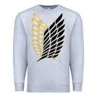 Heather Grey Shingekis no kyojinn Premium Sweatshirt - ArtMosaic