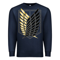 Navy Shingekis no kyojinn Premium Sweatshirt - ArtMosaic