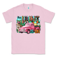 Bubblegum Pink The hunt is on Easter Day Classic Tee - CowGirlArtShop