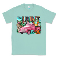 Seafoam The hunt is on Easter Day Classic Tee - CowGirlArtShop