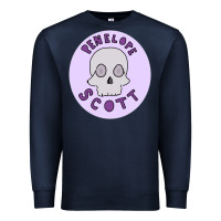 Navy Penelope Scott Skeleton Premium Sweatshirt - ArtMosaic