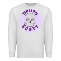 Oatmeal Heather Penelope Scott Skeleton Premium Sweatshirt - ArtMosaic